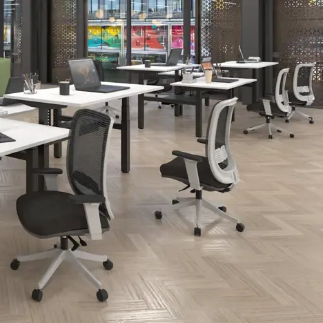 Elev8 Luxe Sit-Stand Back-To-Back Desks